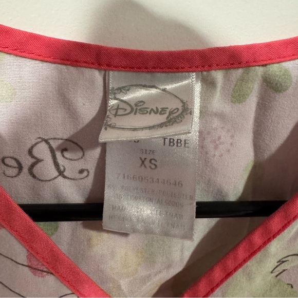 Tinkerbell Patterned Scrub Top - Picture 3 of 3